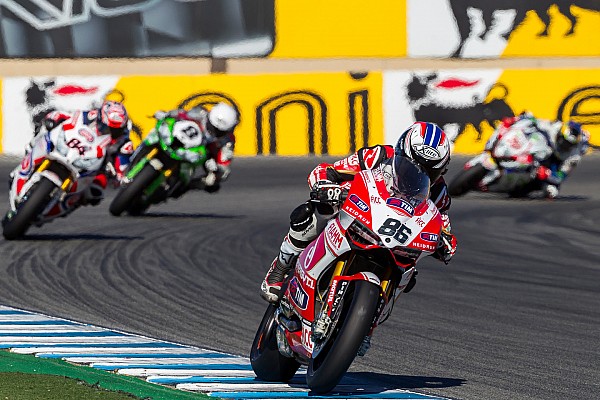 A disappointing race result for Team SBK Ducati Alstare in today's race at Laguna Seca