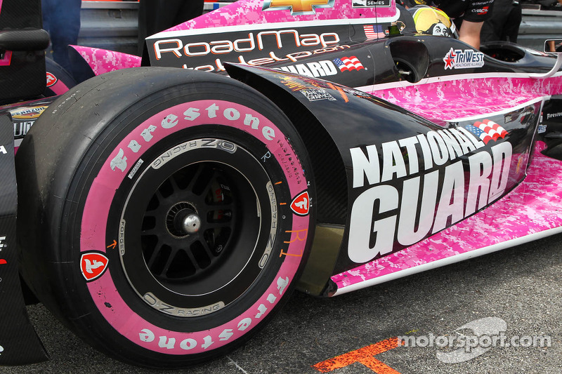 Oriol Servia's strong run in Houston Saturday ends with Panther in 19th place