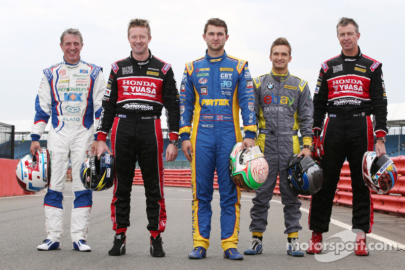 Title contenders Andrew Jordan, Jason Plato, Matt Neal, Gordon Shedden and Colin Turkington