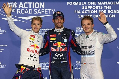 Webber steals pole from team mate Vettel in Abu Dhabi