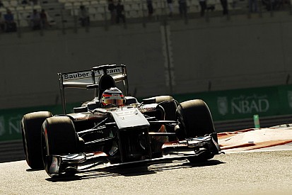 Sauber's Hulkenberg qualified sixth for the Abu Dhabi GP