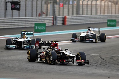 Lotus' Grosjean satisfied with Abu Dhabi performance