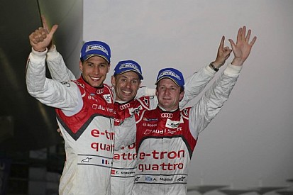 Duval/Kristensen/McNish World Champions with Audi