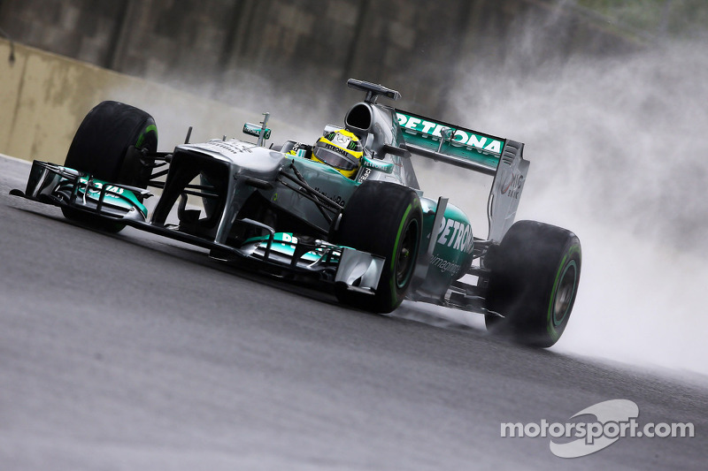Mercedes's Rosberg will start from the front row for the Brazilian GP