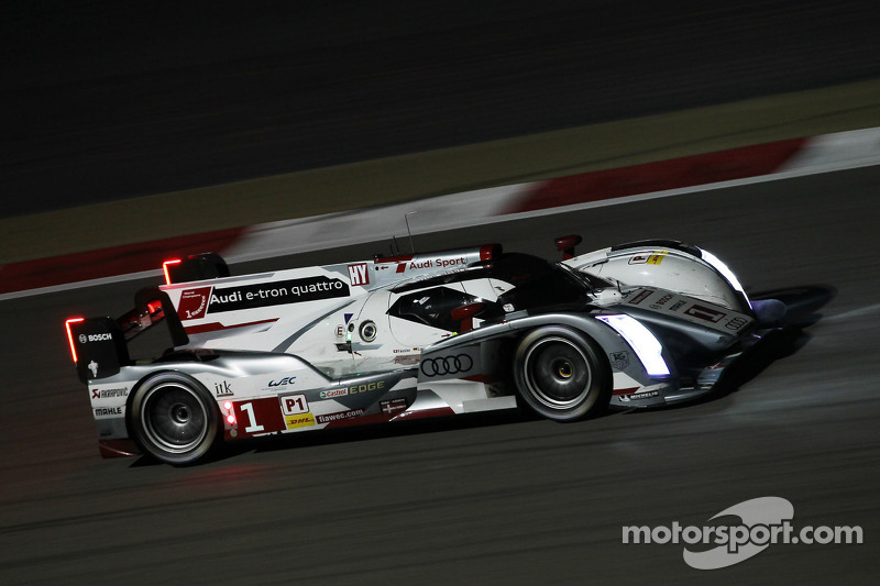 #1 Audi Sport Team Joest Audi R18 e-tron quattro: Andre Lotterer, Benoit Tréluyer, Marcel Fässler