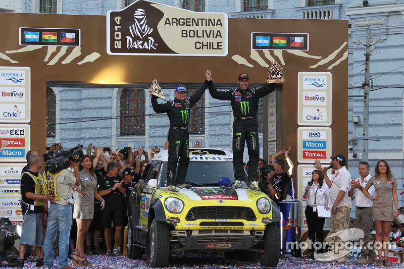 Car category winners #304 Mini: Nani Roma, Michel Perin