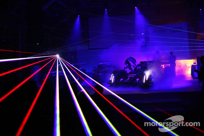Laser light assists the Audi drivers at Le Mans