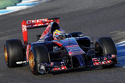 Toro Rosso's Jean-Eric Vergne completed 30 laps today at Jerez
