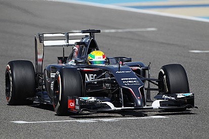 Sauber F1 Team after second day of tests at Bahrain