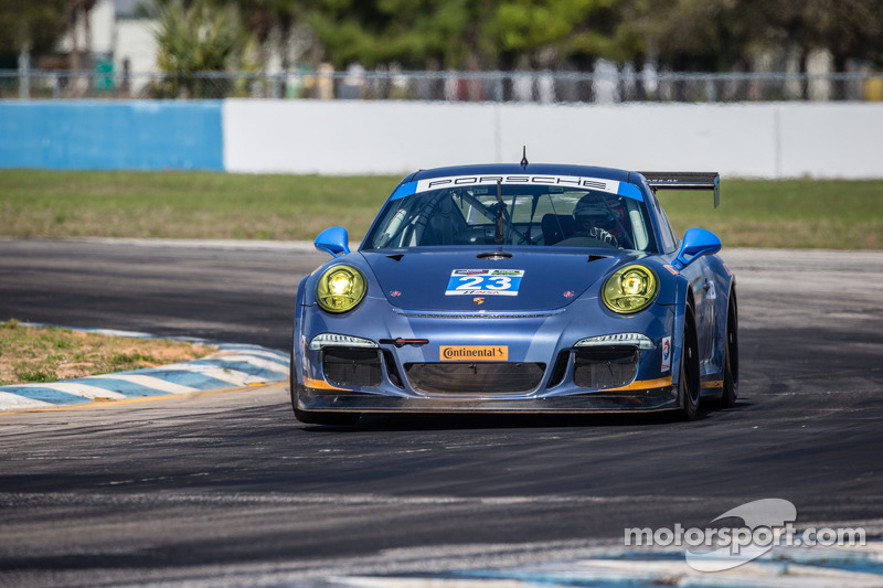 #23 Team Seattle / Alex Job Racing Porsche 911 GT America: Ian James, Mario Farnbacher