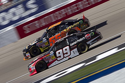 James Buescher gets set for Auto Club Speedway race