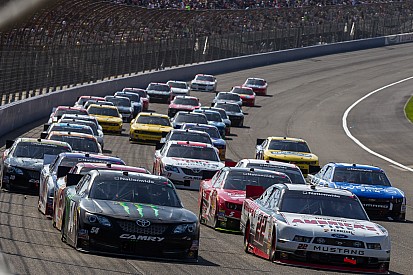 Ford Racing drivers after race at Auto Club 300