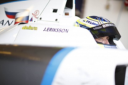Jimmy Eriksson shows promising pace in opening GP3 test