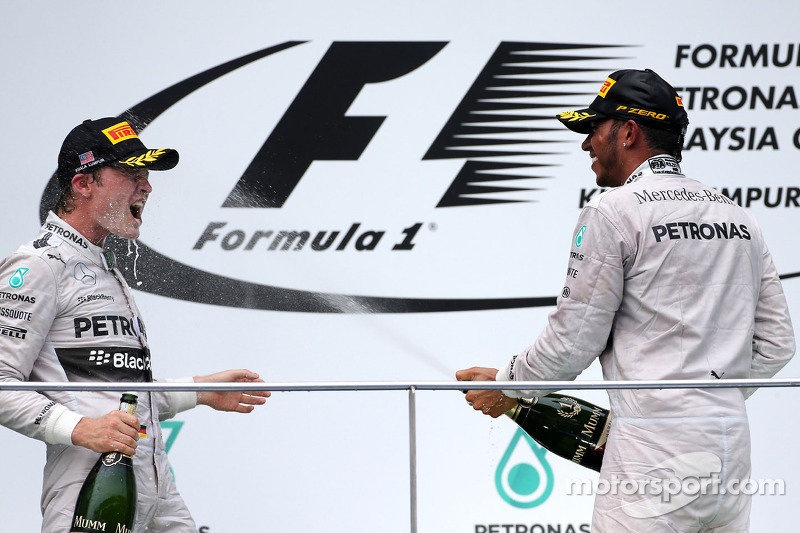 1-2 finish for Lewis and Nico at Sepang