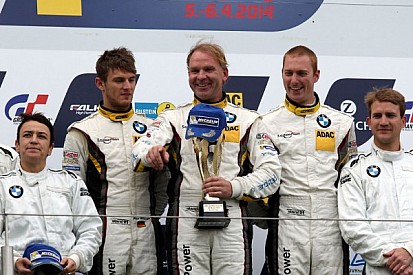 BMW Sports Trophy Teams celebrate one-two-three-four at the qualifying race for Nürburgring 24 Hours