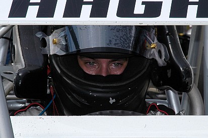Hagar handles slick track at I-30 Speedway for third triumph of season