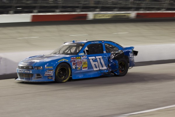 Mid-race accident spoils Buescher’s strong performance in Darlington