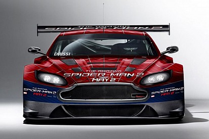 Tomy Drissi and No. 15 The Amazing Spider-Man 2 TRG Aston Martin weave a wicked web at Long Beach