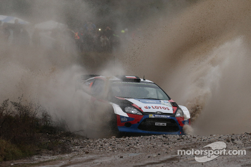 Robert Kubica and Maciek Szczepaniak, Ford Fiesta WRC