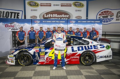 Jimmie Johnson puts Chevrolet SS on pole at Charlotte