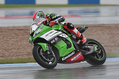 Sykes heads another Kawasaki 1-2 in race two at Donington