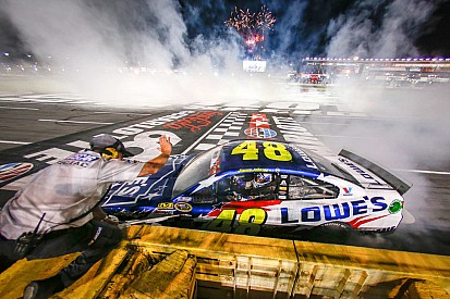 Johnson wins for the seventh time at Charlotte Motor Speedway