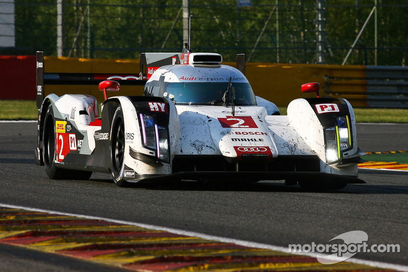 Audi R18 e-tron quattro ready for official test day at Le Mans