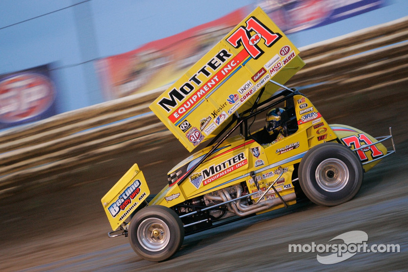 Joey Saldana takes a win at his home track