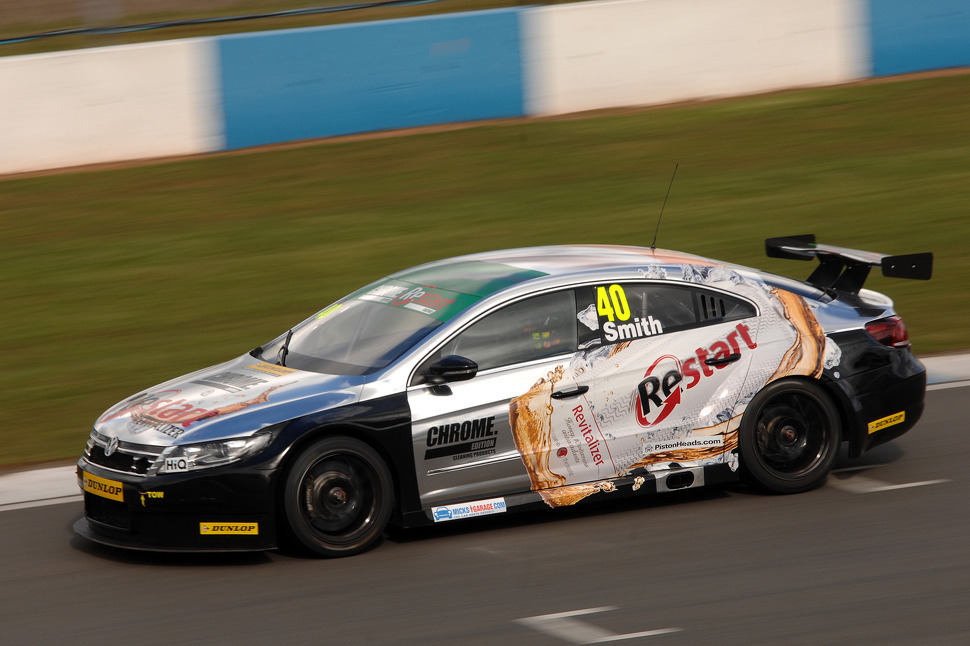 Aaron Smith takes the Race Three victory at Oulton Park