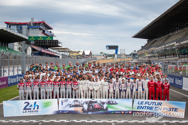 Drivers photoshoot: the 165 drivers in the 2014 24 Hours of Le Mans