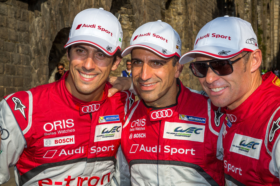 Many celebrities visit Audi at Le Mans