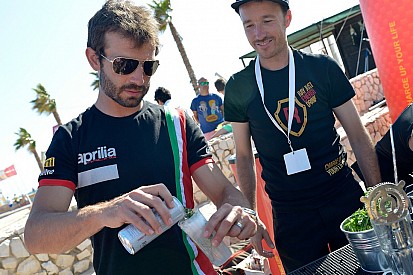 WSBK riders mix it up at the Portimão beach