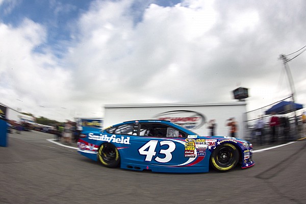 Driving iconic No. 43, Almirola nabs first career win in rain-shortened Daytona race