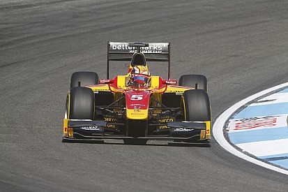 Stefano drives brilliantly to win the Hockenheim Sprint Race in very difficult conditions