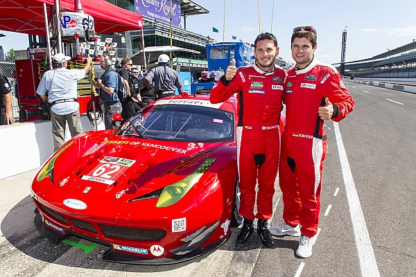 Fisichella, Cameron take GT poles at the Brickyard