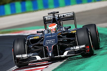 Different set-ups on both Sauber C33s were tested on Friday practice in Budapest