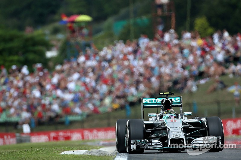 Mercedes' Rosberg took his sixth pole position of the season at the Hungaroring