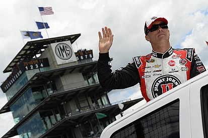 Kevin Harvick sets a new qualifying record for the Brickyard 400
