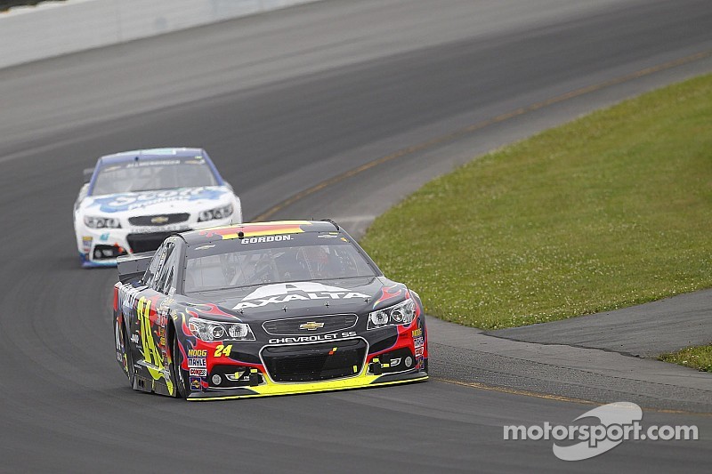 Jeff Gordon knocks Marcos Ambrose off pole at Watkins Glen