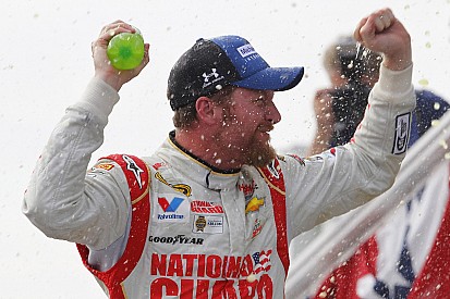 Dale Earnhardt Jr, accepts the ALS Ice Bucket Challenge