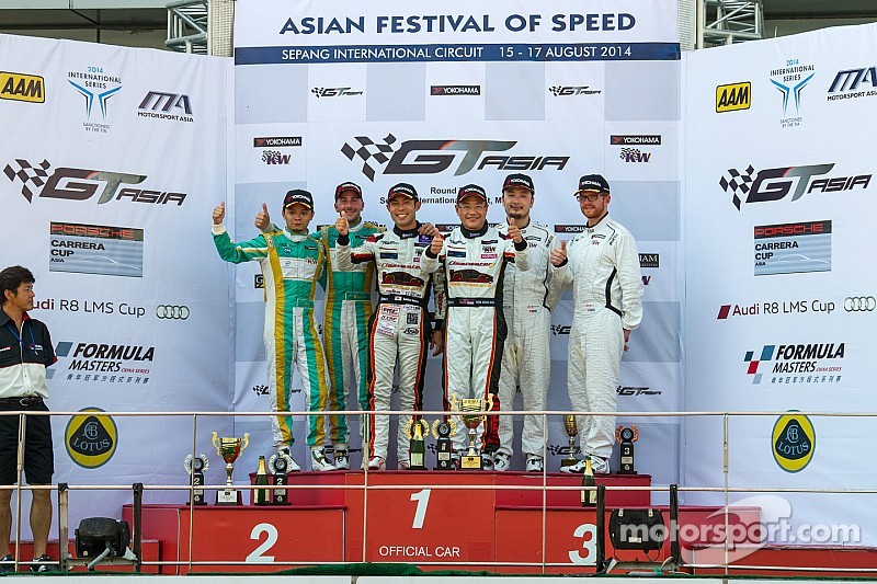 GT Asia: Sawa and Mok make it three wins for 2014 at Sepang