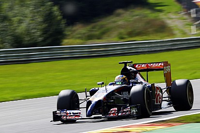 Toro Rosso's Kvyat shows a solid lap time on Friday practice at Spa