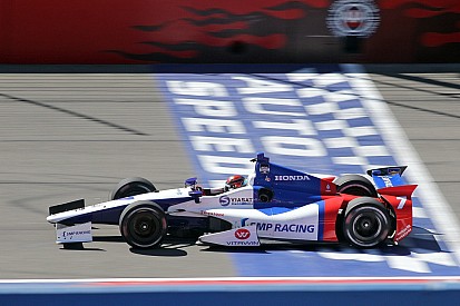 Post-qualifying quote sheet at Fontana before Mikhail Aleshin accident