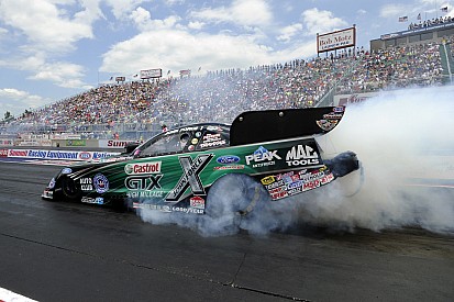John Force drops rain-delayed final at Indy