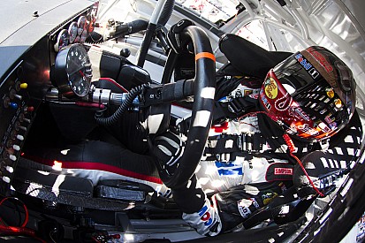Tony Stewart wrecks after contact with Kyle Busch at Atlanta