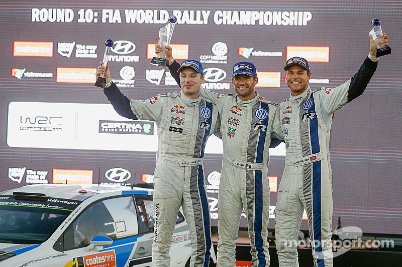 Ogier takes Rally Australia victory in a VW 1-2-3