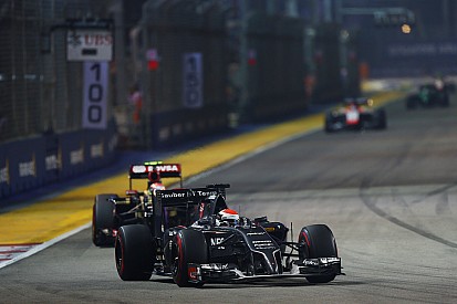 Neither of the Sauber drivers finished the race at Marina Bay Street Circuit
