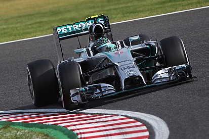 Mercedes' Rosberg claimed pole position for tomorrow's Japanese GP