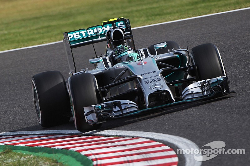 Mercedes' Rosberg claimed pole position for tomorrow's Japanese GP