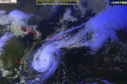 UBIMET weather update: Super Typhoon Phanfone heads for Japan coast and Formula One